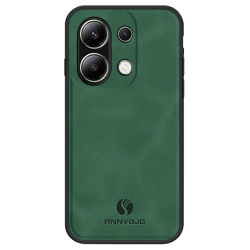 ANNYOJO For Xiaomi Redmi Note 13 4G Case Leather+PC+TPU Shock-absorbed Phone Cover ANNYOJO For Xiaomi Redmi Note 13 4G Case Leather+PC+TPU Shock-absorbed Phone Cover